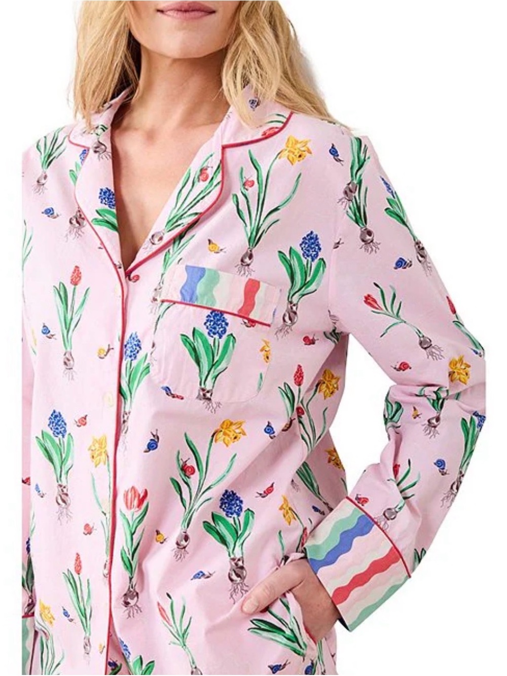 Printfresh Cotton Tulip Trail Long Sleeve Pajama Set